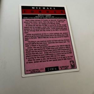 Michael Jordan fleer 97 card